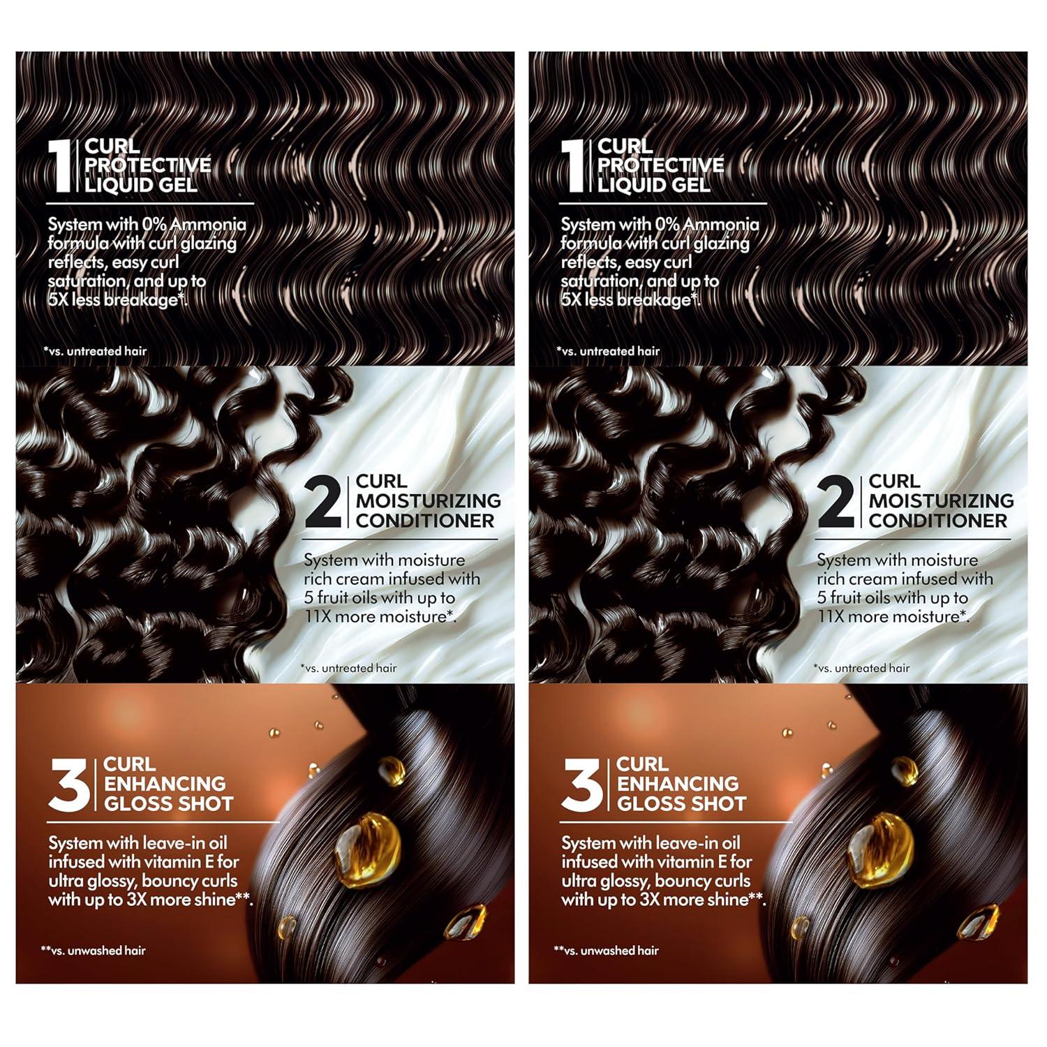 imageGarnier Nutrisse 0 Ammonia Glossy Curl Color Permanent Hair Dye for Curls Vegan Color For 100 Gray Coverage CurlProtecting Formula with Enhancing Oil CR2 Glossy Soft Black Pack of 2