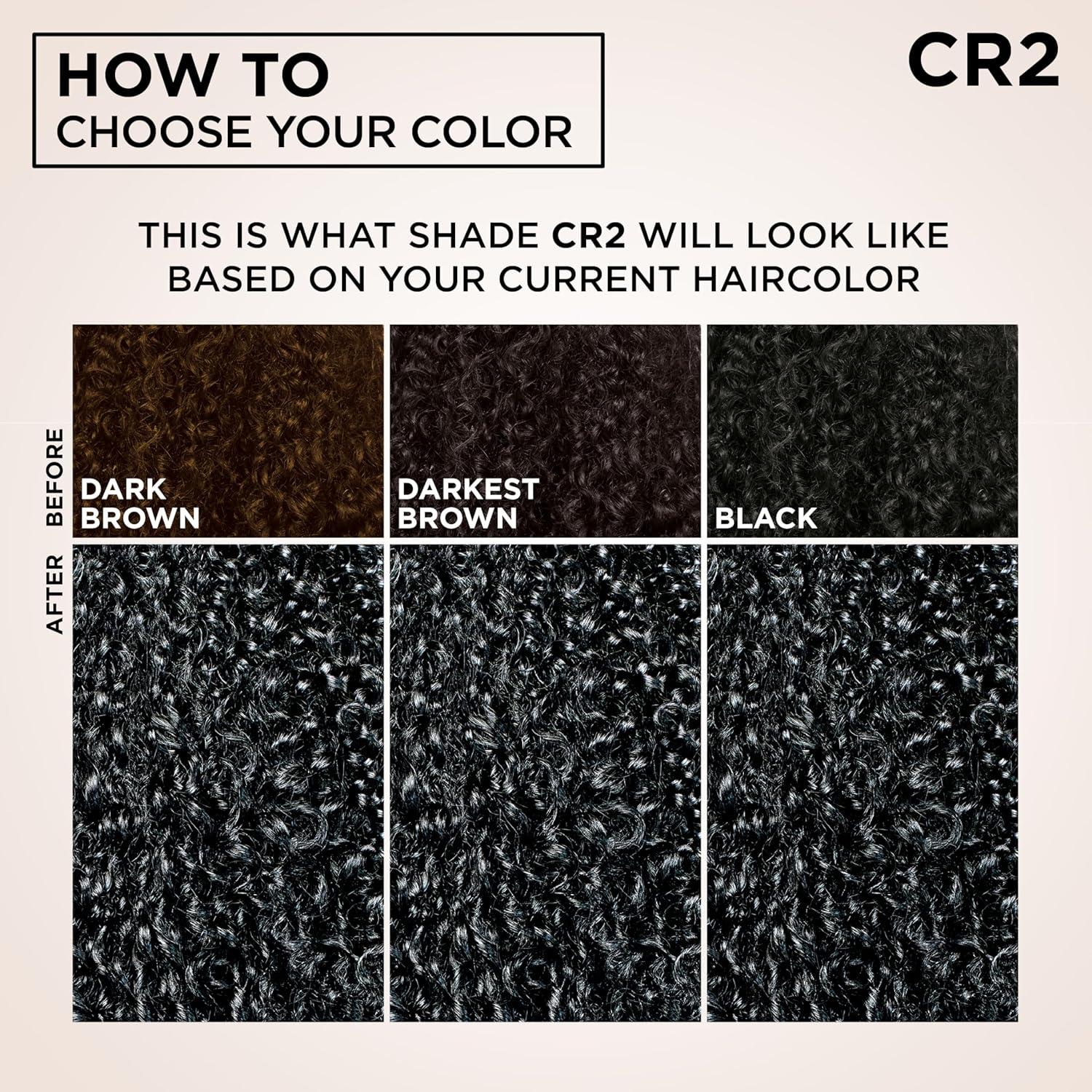 imageGarnier Nutrisse 0 Ammonia Glossy Curl Color Permanent Hair Dye for Curls Vegan Color For 100 Gray Coverage CurlProtecting Formula with Enhancing Oil CR2 Glossy Soft Black Pack of 2