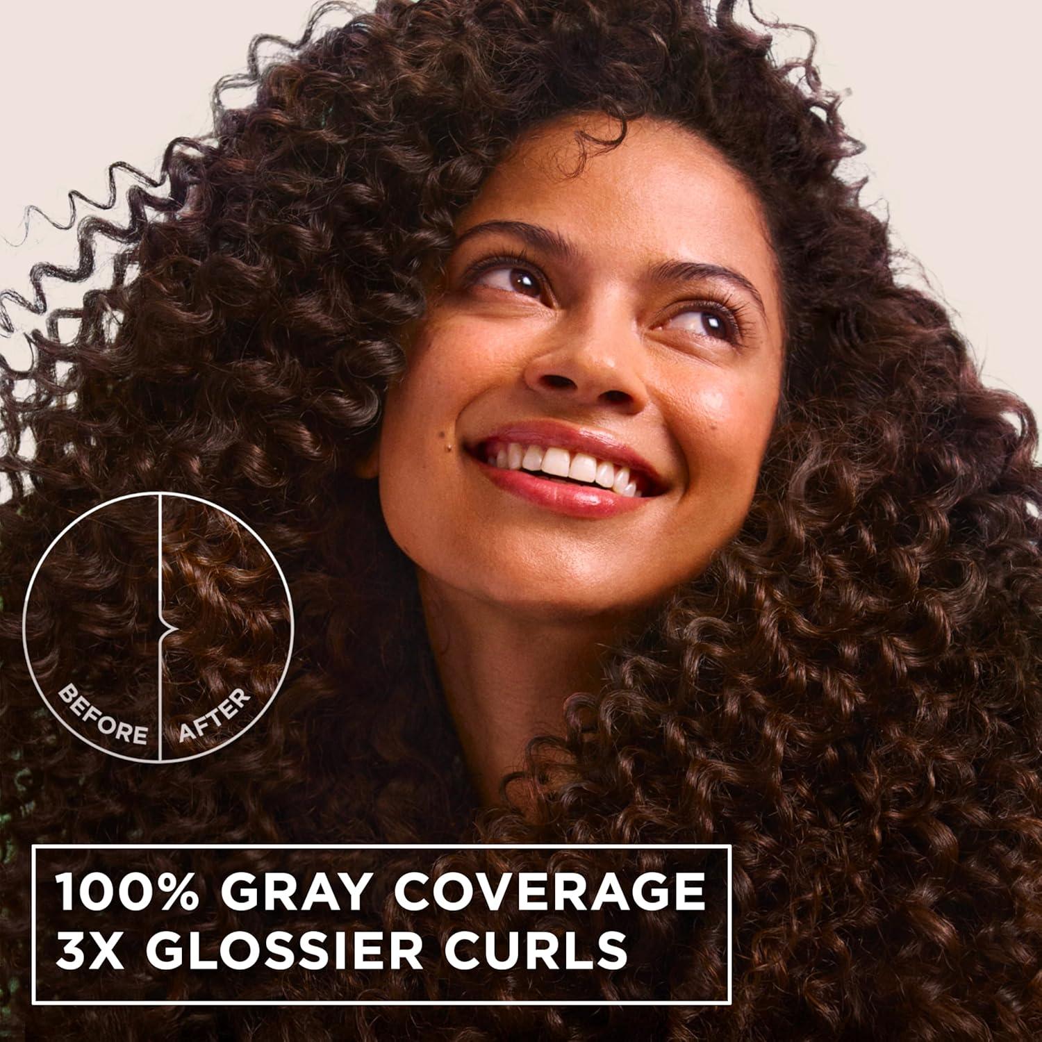 imageGarnier Nutrisse 0 Ammonia Glossy Curl Color Permanent Hair Dye for Curls Vegan Color For 100 Gray Coverage CurlProtecting Formula with Enhancing Oil CR1 Glossy Black Pack of 2