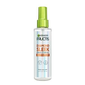 imageGarnier Fructis Diamond Sleek Hair Shine Spray Frizz Control and Heat Protectant for Frizzy Dry Hair Formulated with Vegan Keratin Smoothing Complex and Argan Oil 46 Fl Oz